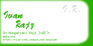 ivan rajz business card